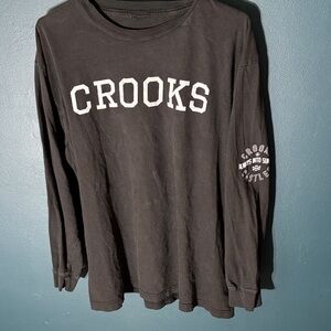 Crooks & Castles Black Long Sleeve Tee